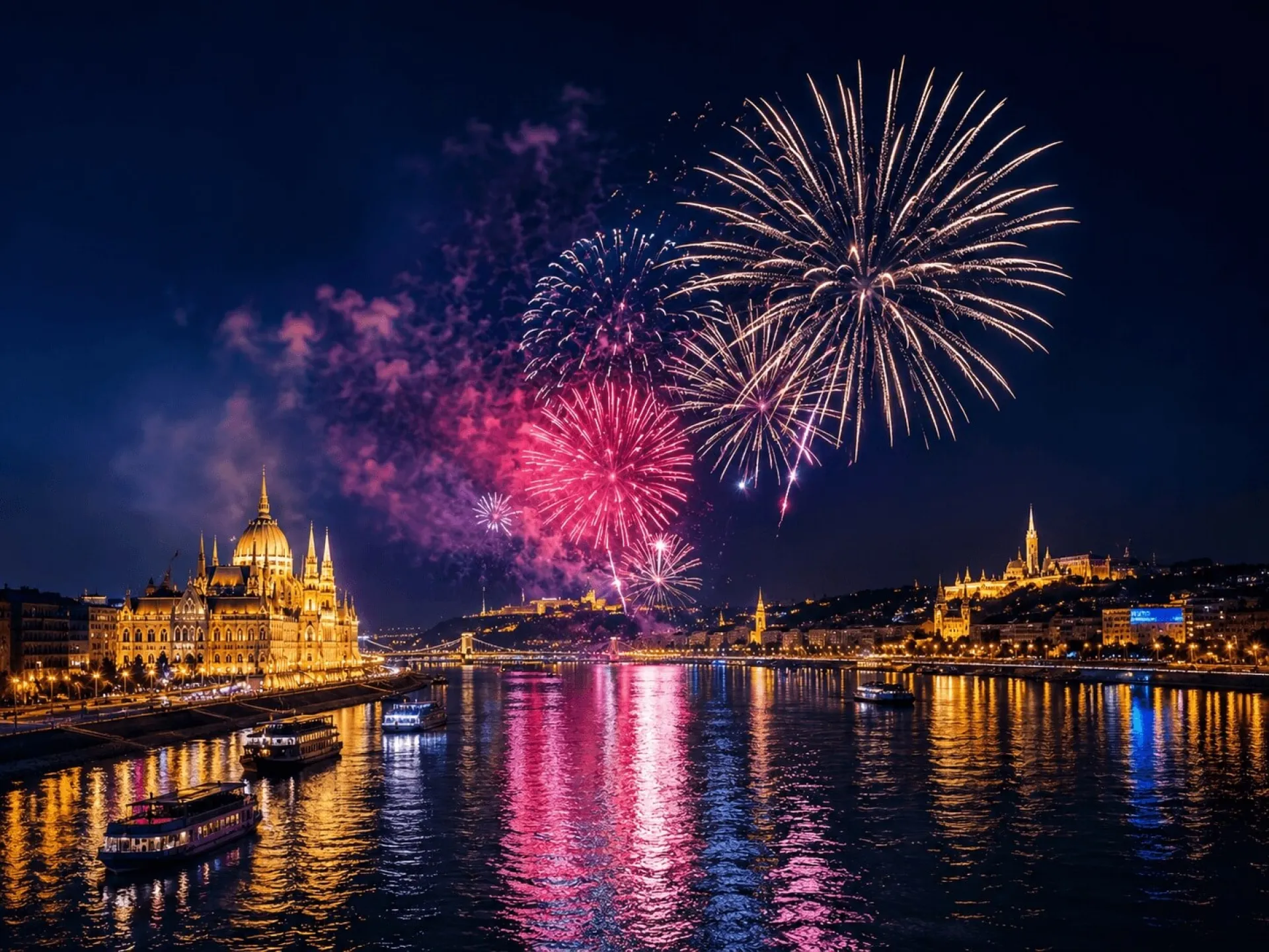 Croisière feu d’artifice avec dîner de gala 4 services et spectacle de piano
