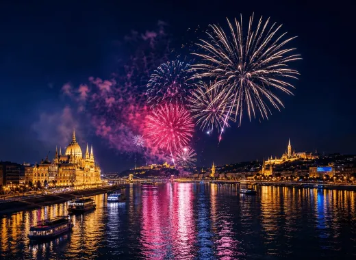 Croisière feu d’artifice avec dîner de gala 4 services et spectacle de piano